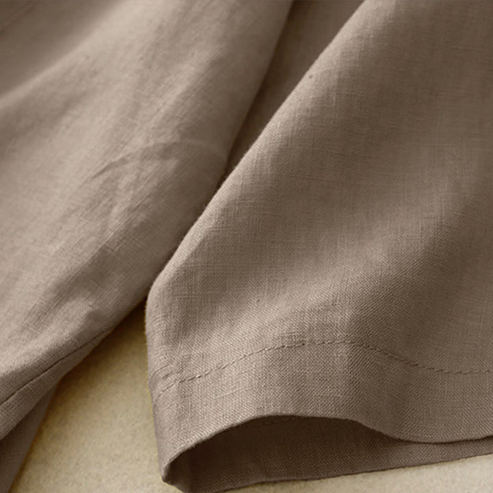 Giacca da abito da donna in cotone con bottoni, maniche a tre quarti e tasche, Buddha Stones - image 2