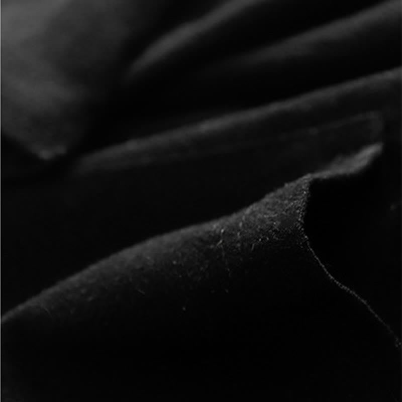 Buddha Stones Giacca da donna in cotone e lino con bottoni a rana e maniche lunghe e tasche - image 13