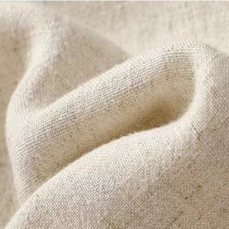 Buddha Stones Giacca da donna in cotone e lino con bottoni a rana e maniche lunghe e tasche - image 22