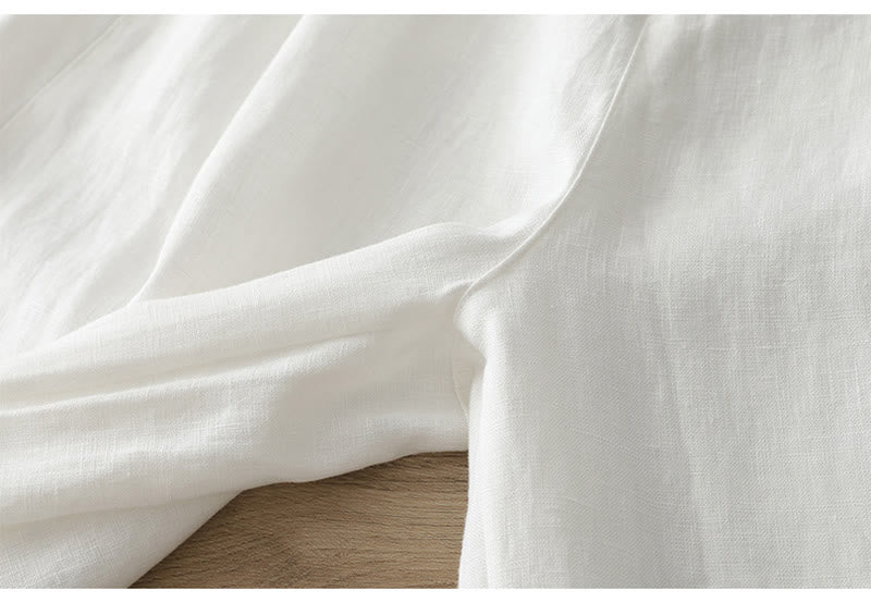 Pantaloni larghi da donna in cotone con tasche e cerniera, stile retrò casual Buddha Stones - image 12