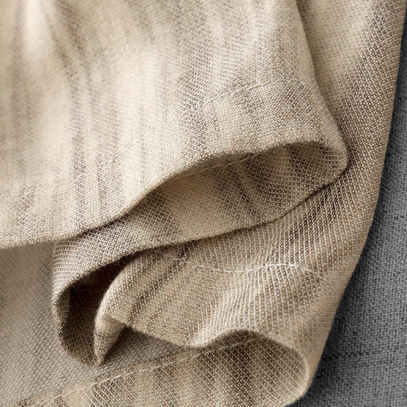 Pantaloni da donna in cotone a gamba larga con coulisse, modello tie-dye a righe, con tasche, modello Buddha Stones