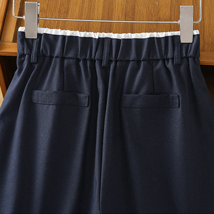 Pantaloni larghi da donna in cotone e lino con tasche, modello Buddha Stones, casual, con cinturino in pizzo cavo