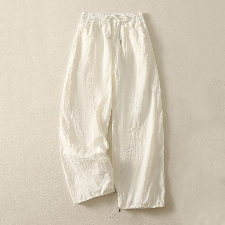 Pantaloni Buddha Stones Summer Vintage con coulisse e polsini con tasche