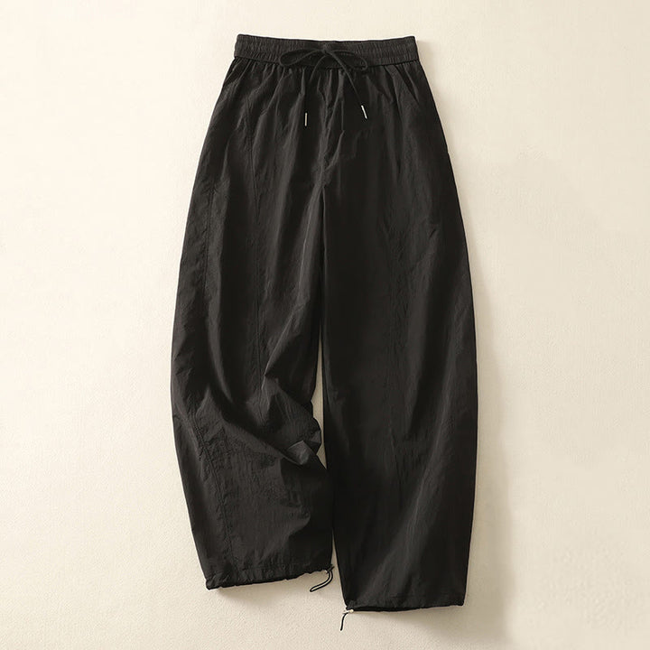 Pantaloni Buddha Stones Summer Vintage con coulisse e polsini con tasche