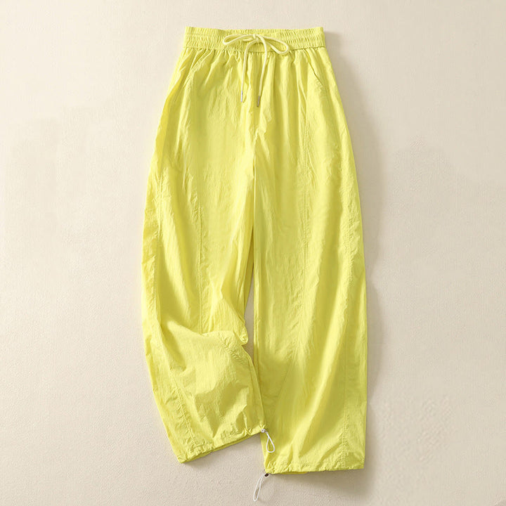 Pantaloni Buddha Stones Summer Vintage con coulisse e polsini con tasche