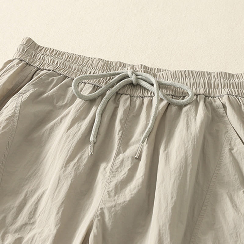 Pantaloni Buddha Stones Summer Vintage con coulisse e polsini con tasche