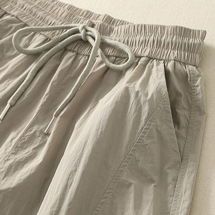 Pantaloni Buddha Stones Summer Vintage con coulisse e polsini con tasche