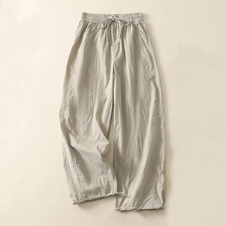 Pantaloni Buddha Stones Summer Vintage con coulisse e polsini con tasche