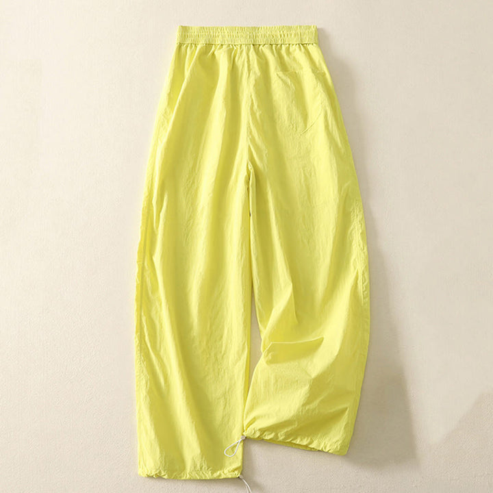 Pantaloni Buddha Stones Summer Vintage con coulisse e polsini con tasche