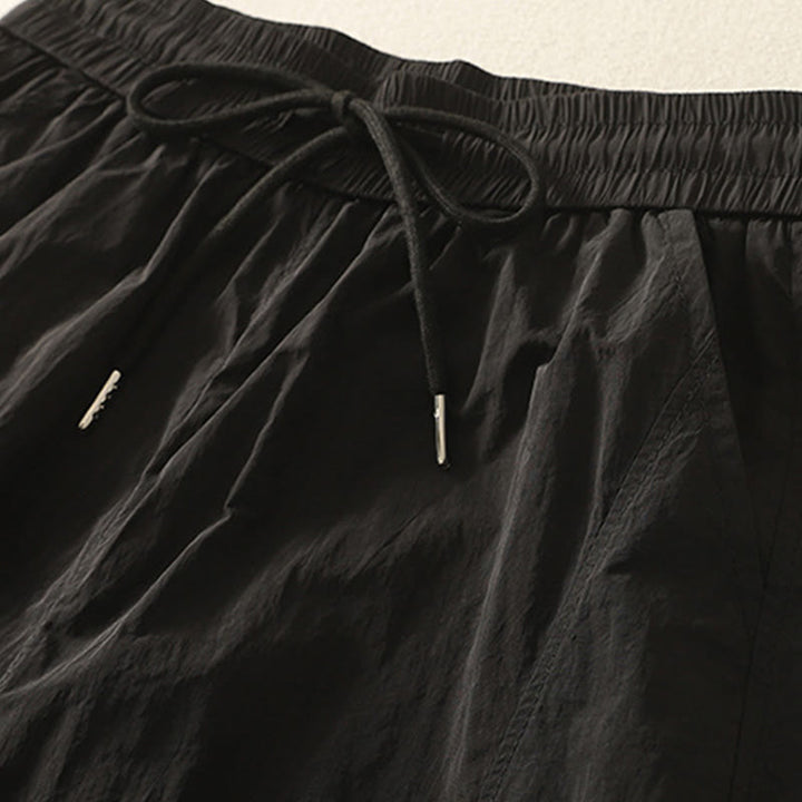 Pantaloni Buddha Stones Summer Vintage con coulisse e polsini con tasche