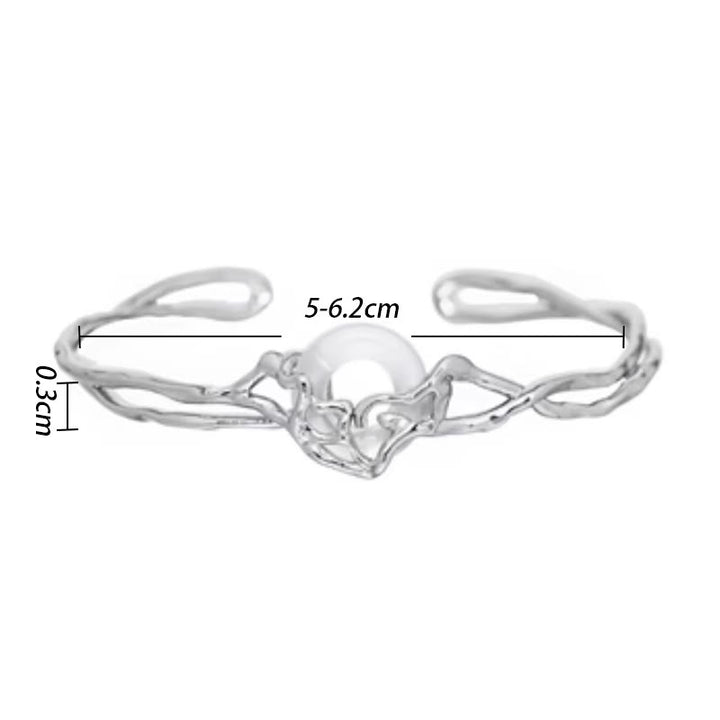 Bracciale di protezione in agata bianca con fibbia della pace in argento sterling 925 Buddha Stones - image 4