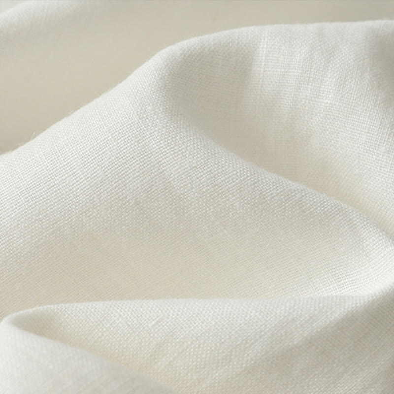 T-shirt da donna in poliestere con scollo a giro, casual, tinta unita, orlo arricciato e cravatta Buddha Stones - image 10