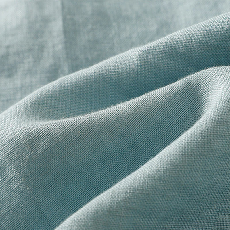 Gilet senza maniche in cotone da donna con scollo a giro semplice e bottoni, motivo Buddha Stones - image 14