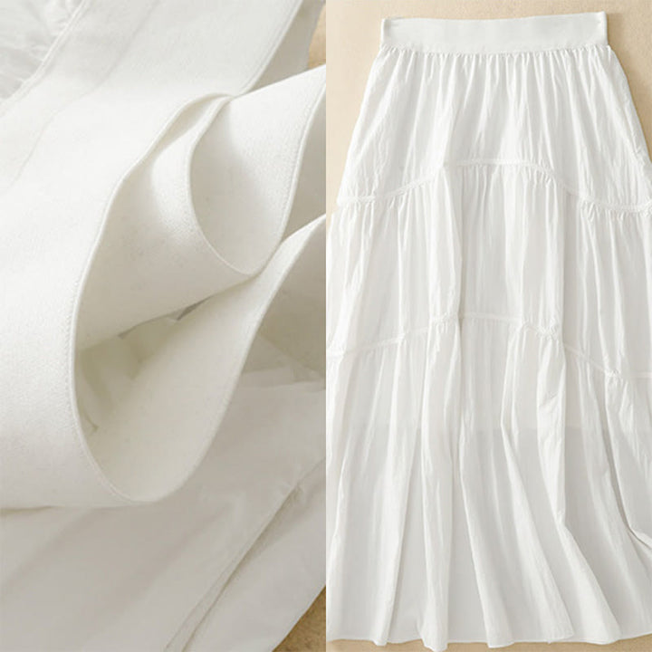 Gonna da donna con elastico in vita, linee semplici, Buddha Stones e tasche - image 9