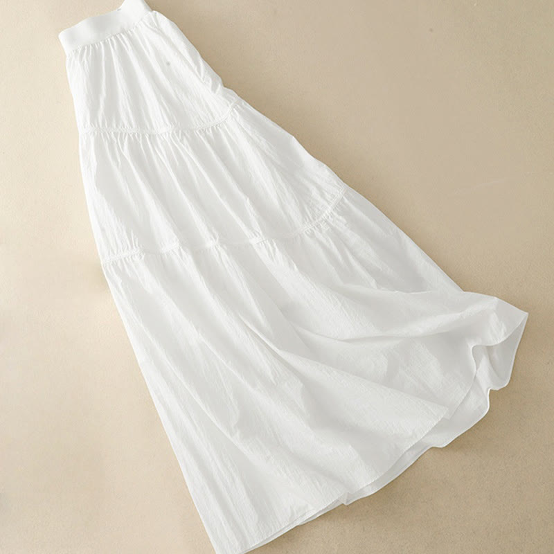 Gonna da donna con elastico in vita, linee semplici, Buddha Stones e tasche - image 2