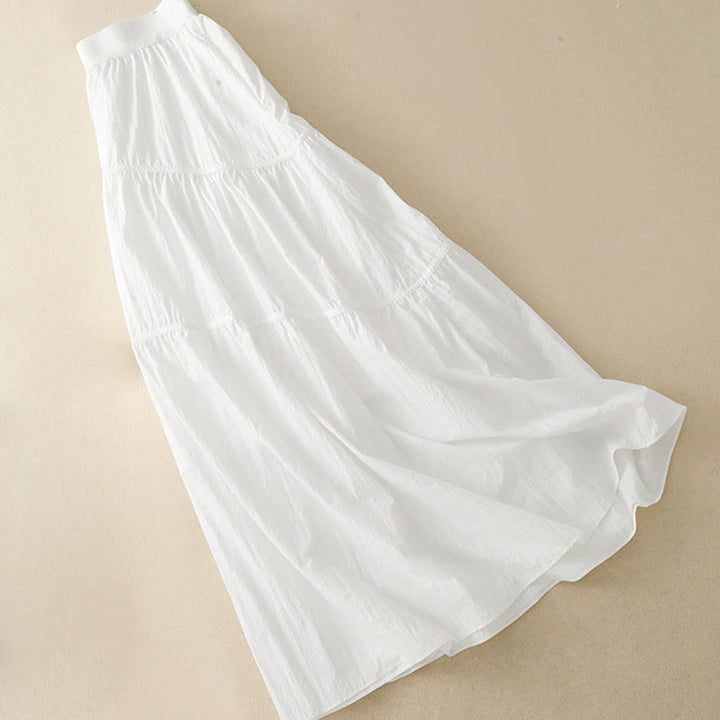 Gonna da donna con elastico in vita, linee semplici, Buddha Stones e tasche - image 2