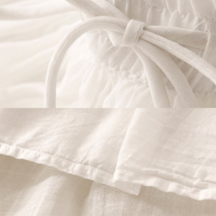Gonna da donna con coulisse in vita elasticizzata e tinta unita, modello Buddha Stones Summer
