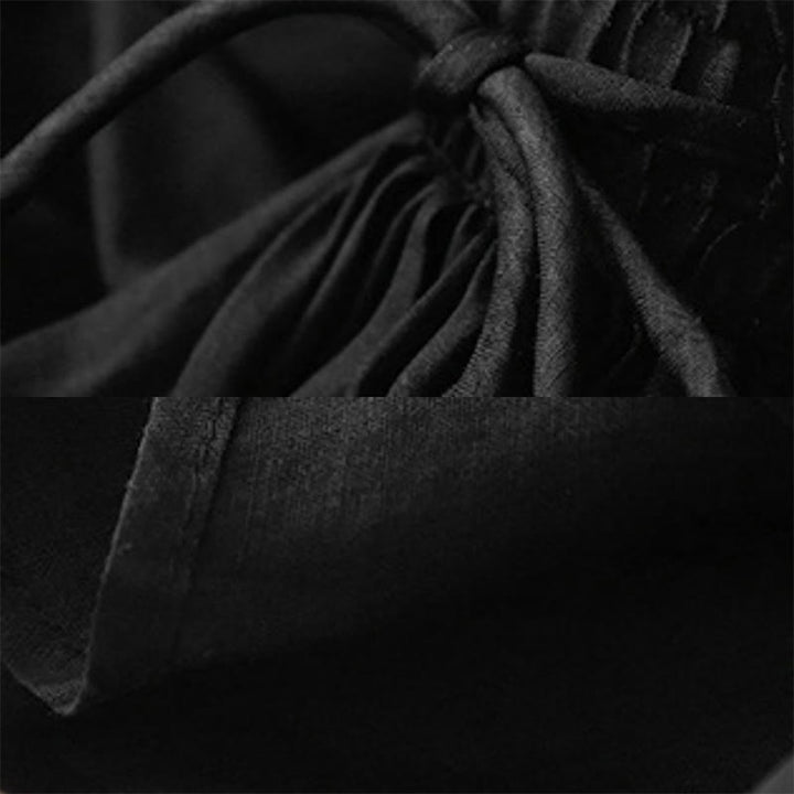 Gonna da donna con coulisse in vita elasticizzata e tinta unita, modello Buddha Stones Summer