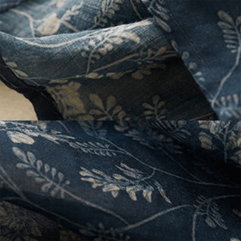 Gonna da donna in lino e cotone con tasche, a trapezio, floreale, con elastico in vita e motivo Buddha Stones - image 16