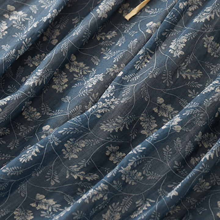 Gonna da donna in lino e cotone con tasche, a trapezio, floreale, con elastico in vita e motivo Buddha Stones - image 14