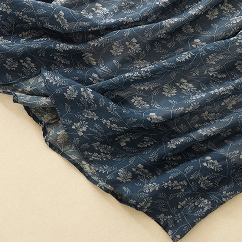 Gonna da donna in lino e cotone con tasche, a trapezio, floreale, con elastico in vita e motivo Buddha Stones - image 15