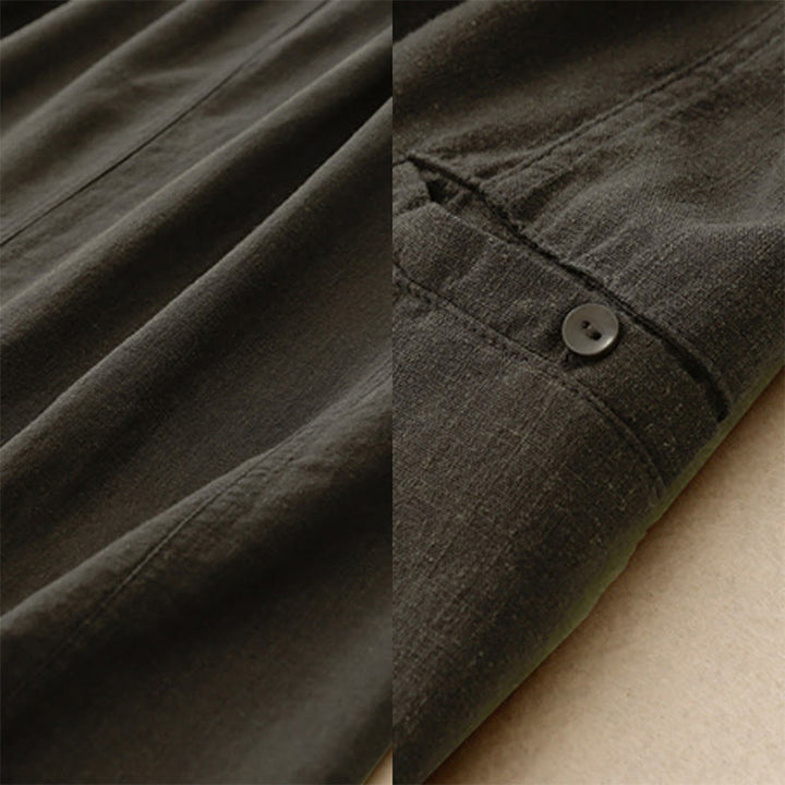 Gonna da donna in cotone con coulisse e vita elastica a trapezio, motivo Buddha Stones - image 18