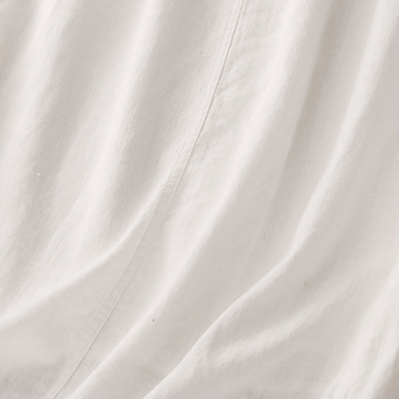 Gonna da donna in cotone con coulisse e vita elastica a trapezio, motivo Buddha Stones - image 10