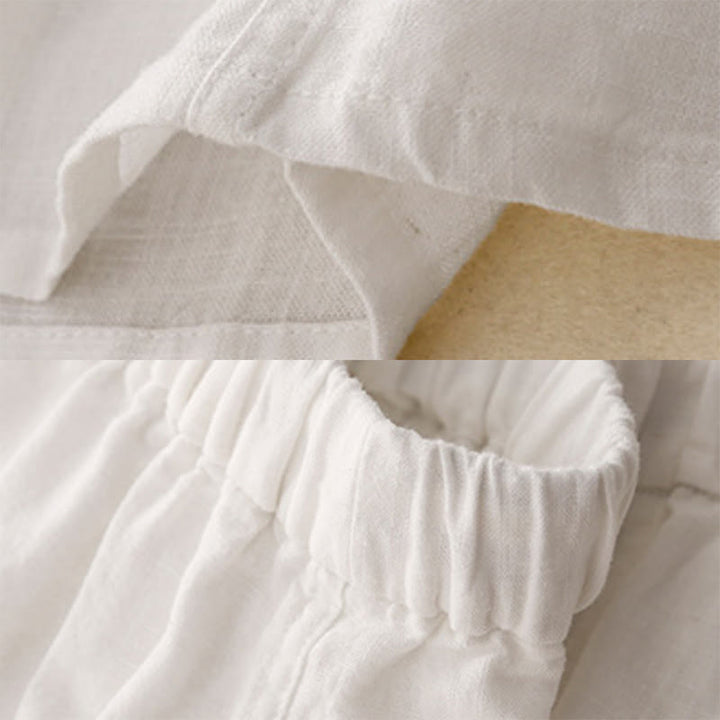 Gonna da donna in cotone con coulisse e vita elastica a trapezio, motivo Buddha Stones - image 12