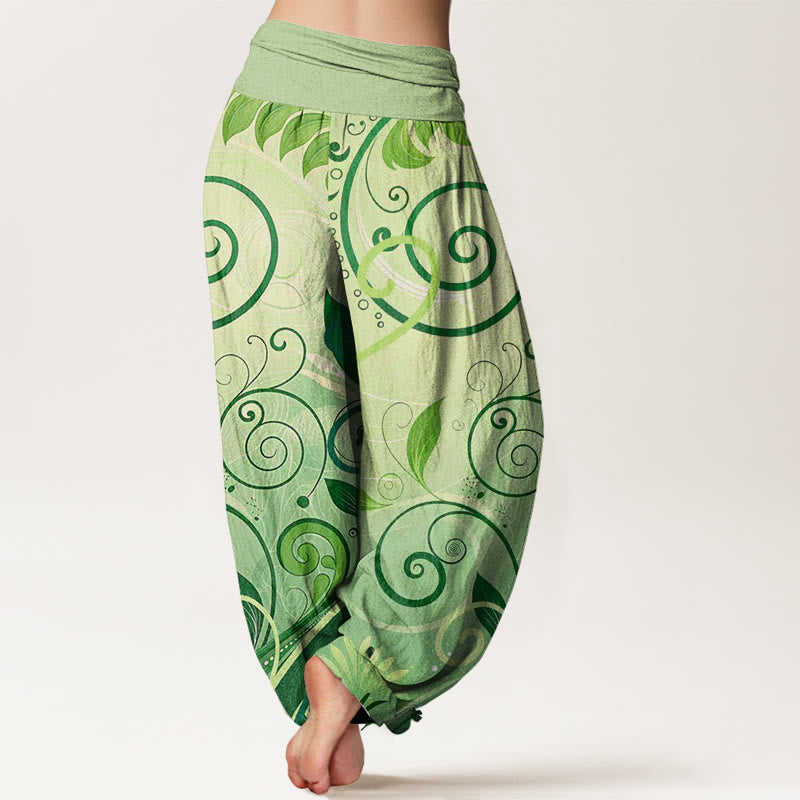 Pantaloni harem da donna con motivo floreale Buddha Stones Casual Vining - image 2