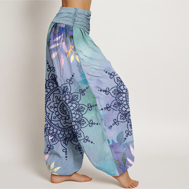 Pantaloni harem da donna con motivo mandala casual Buddha Stones - image 6