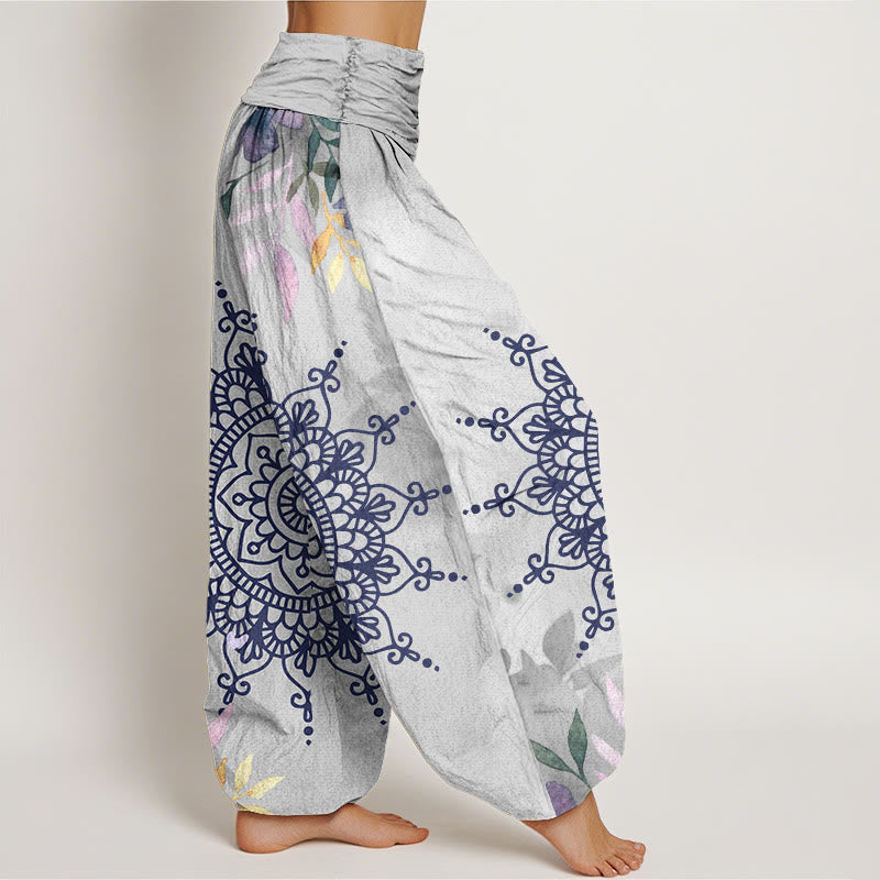 Pantaloni harem da donna con motivo mandala casual Buddha Stones - image 10