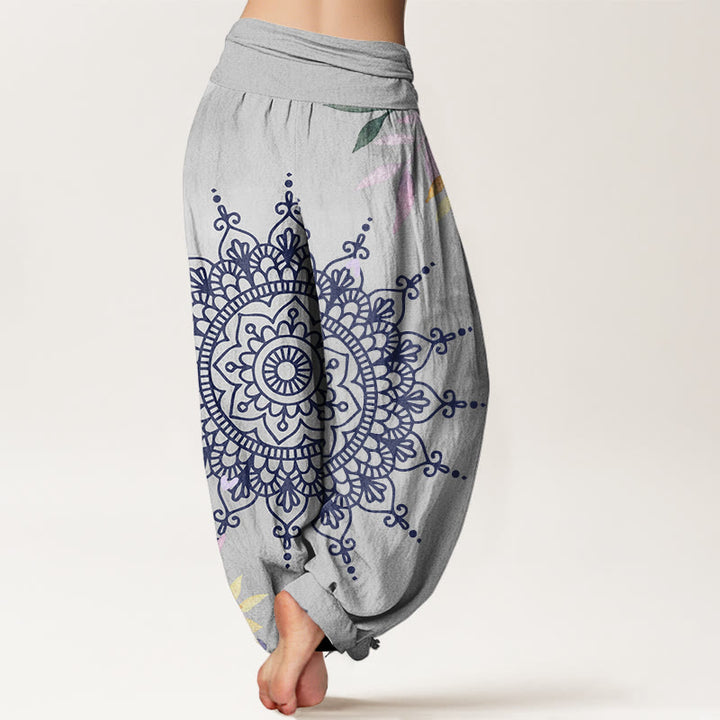 Pantaloni harem da donna con motivo mandala casual Buddha Stones - image 8