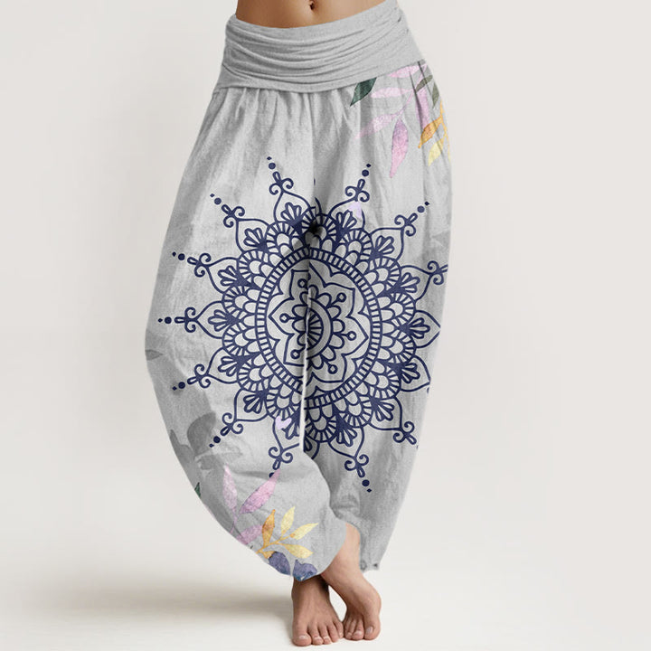 Pantaloni harem da donna con motivo mandala casual Buddha Stones - Gainsboro - US22, UK/AU26, EU54 (6XL) - image 8