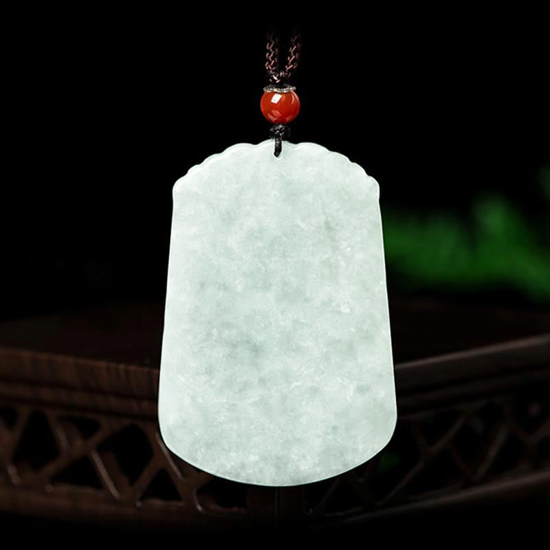 Collana con ciondolo amuleto dell'abbondanza dello zodiaco cinese Buddha Stones in giada naturale 12 - image 2