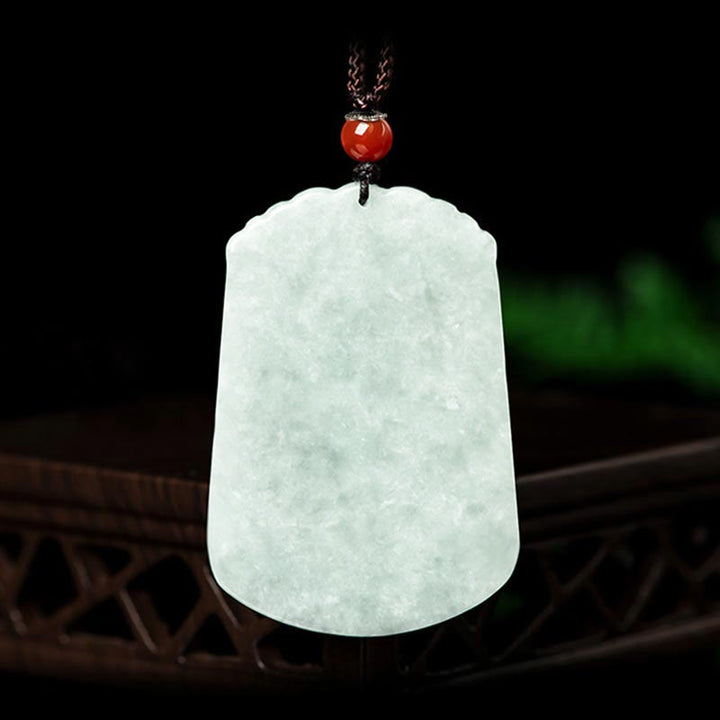 Collana con ciondolo amuleto dell'abbondanza dello zodiaco cinese Buddha Stones in giada naturale 12 - image 2