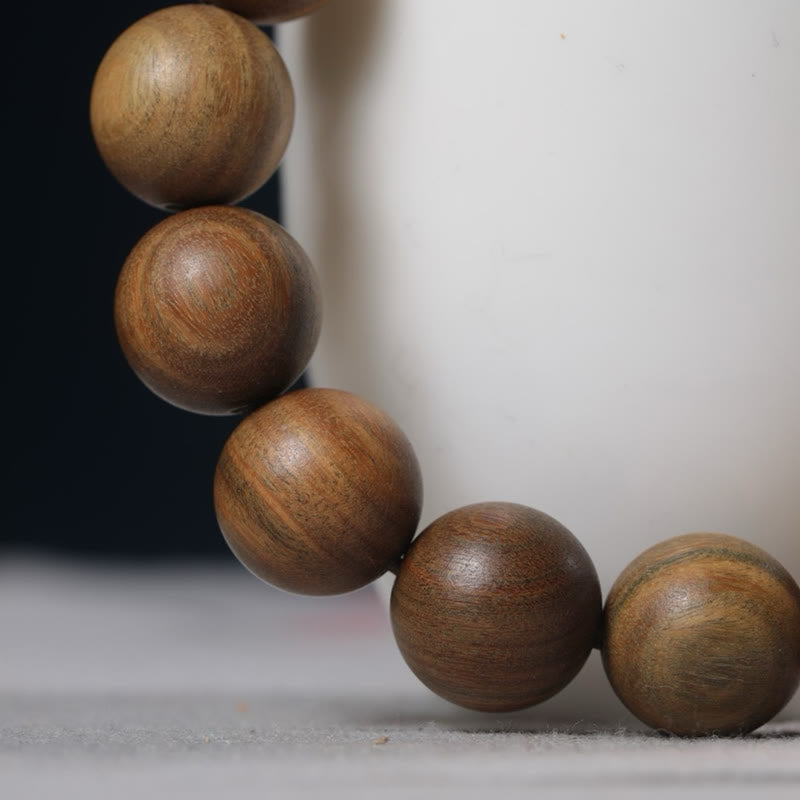 Buddha Stones Bracciale Pixiu Attract Wealth in legno di sandalo verde - image 11