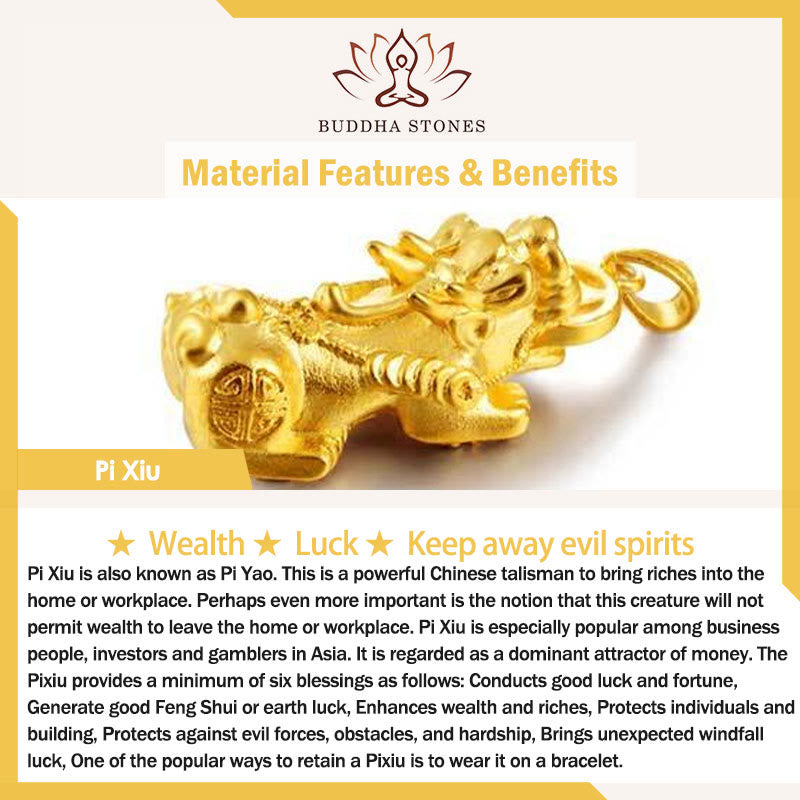 Buddha Stones Braccialetto Pi Xiu con perline occhio di tigre blu, simbolo di ricchezza e coraggio - image 5