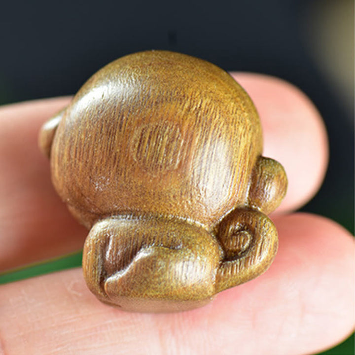 Buddha Stones, sandalo verde, piccola foglia, sandalo rosso, simpatici animali scimmia, decorazione della pace - image 5