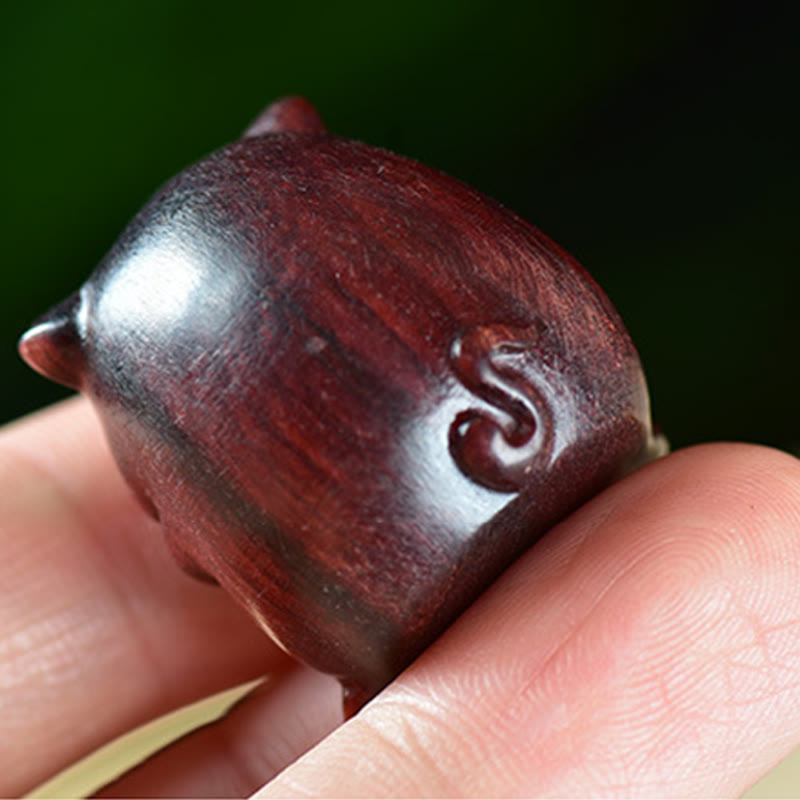 Buddha Stones, Sandalo verde, Piccola foglia, Sandalo rosso, Carino maialino, Animali, Decorazione positiva - image 12