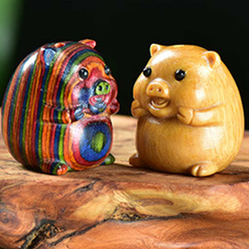 Buddha Stones, Sandalo verde, Piccola foglia, Sandalo rosso, Carino maialino, Animali, Decorazione positiva - image 15