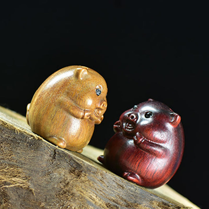 Buddha Stones, Sandalo verde, Piccola foglia, Sandalo rosso, Carino maialino, Animali, Decorazione positiva - image 20