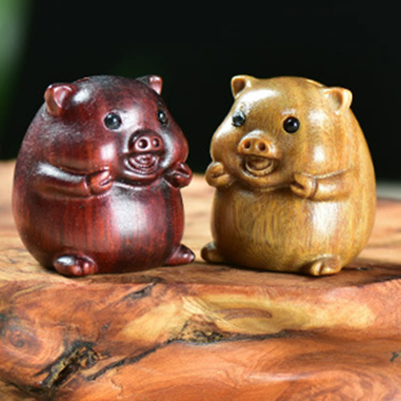 Buddha Stones, Sandalo verde, Piccola foglia, Sandalo rosso, Carino maialino, Animali, Decorazione positiva - image 18