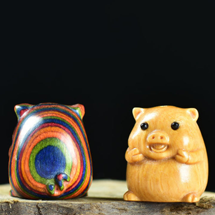 Buddha Stones, Sandalo verde, Piccola foglia, Sandalo rosso, Carino maialino, Animali, Decorazione positiva - image 17
