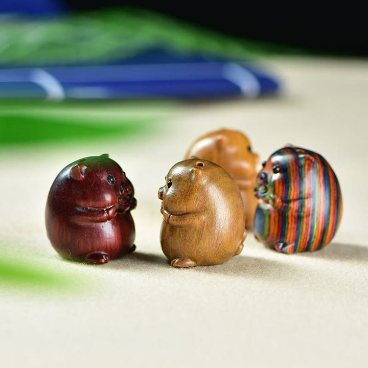 Buddha Stones, Sandalo verde, Piccola foglia, Sandalo rosso, Carino maialino, Animali, Decorazione positiva - image 21