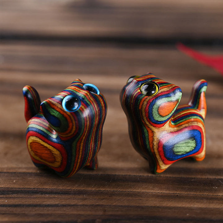 Buddha Stones, eucalipto arcobaleno, simpatici animali da gatto, decorazione calma - image 9