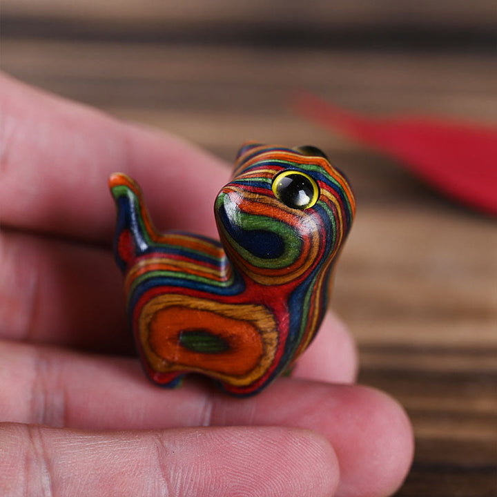 Buddha Stones, eucalipto arcobaleno, simpatici animali da gatto, decorazione calma - image 7