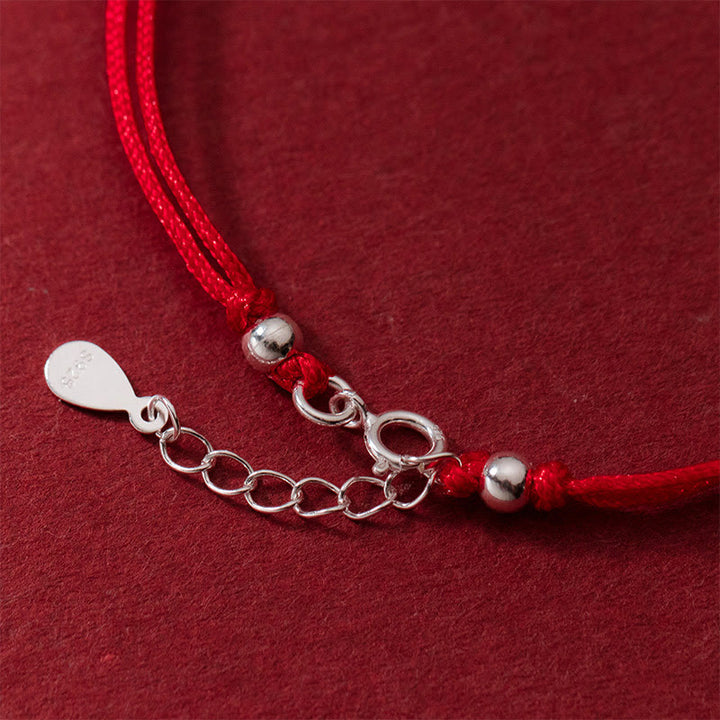 Bracciale portafortuna in argento sterling 925 con monete di rame cavo Buddha Stones - image 4