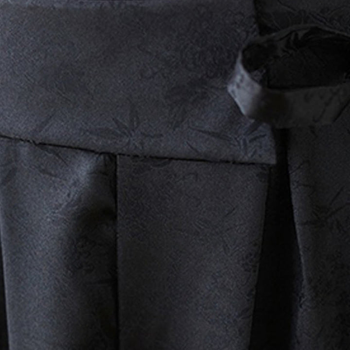 Pantaloni larghi da donna in cotone jacquard casual con lacci e tasche Buddha Stones - image 18