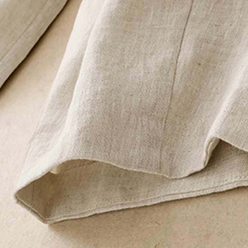 Pantaloni harem da donna in cotone e lino con tasche, modello Buddha Stones Summer Plain - image 13