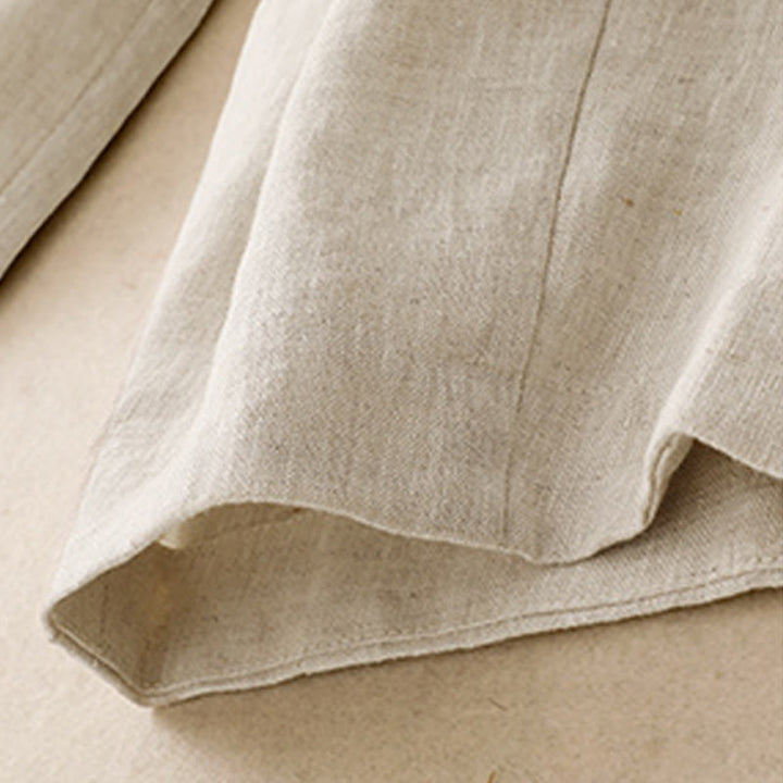 Pantaloni harem da donna in cotone e lino con tasche, modello Buddha Stones Summer Plain - image 14
